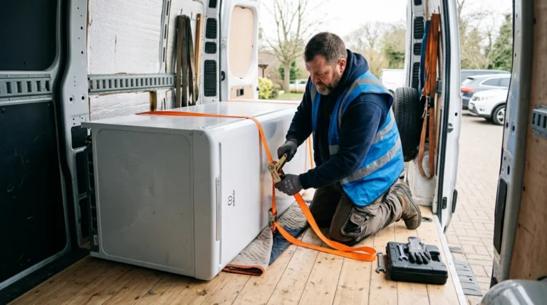 comment transporter un frigo couché dans une voiture