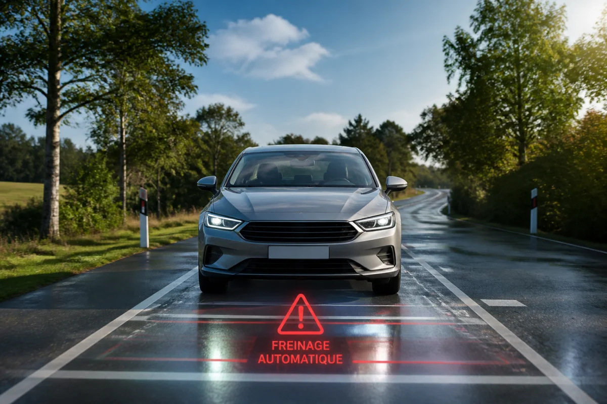 voiture qui freine toute seule